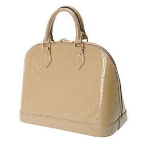 Louis Vuitton Monogram Alma Tan Dune Handbag Vernis